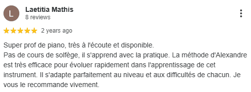 Témoigagnage de Tristan, un élève d'Alexandre qui prend des cours depuis plusieurs mois maintenant et qui est content avec la méthode